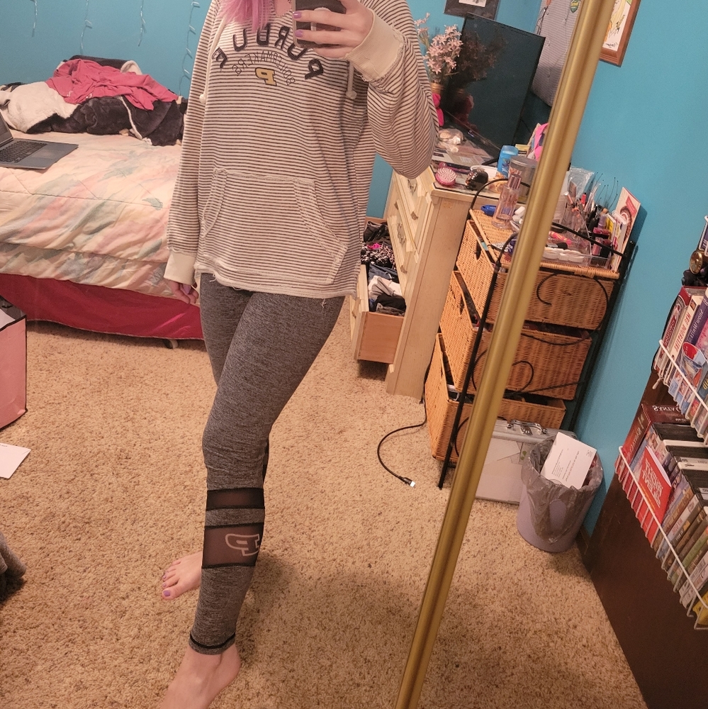 bundle of purdue hoodie and leggings
